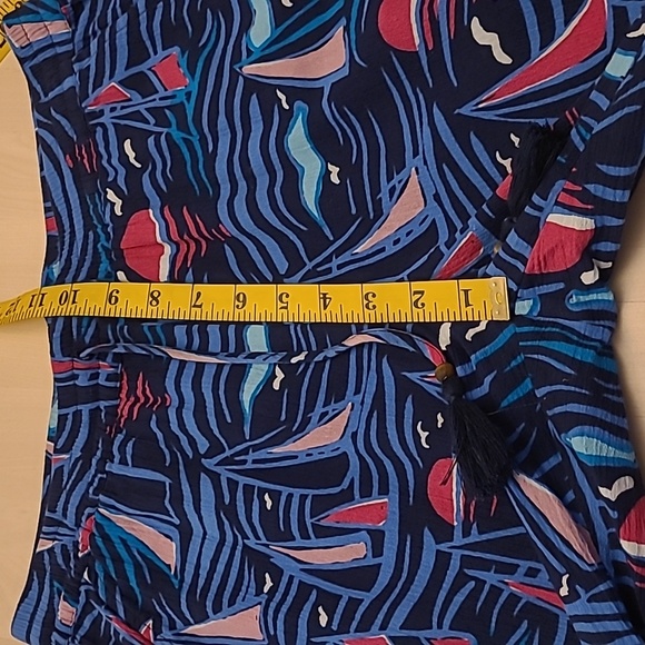 NWOT TALBOTS 100% Cotton Sailboat Themed Coastal Pants with Pockets - Picture 11 of 15